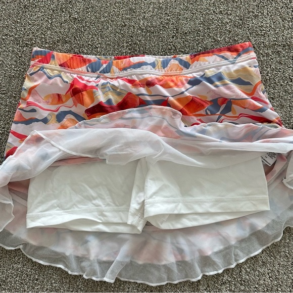 Sofibella Girls Orange and Pink Ruffled Mini‎ Skort Size Large - Picture 2 of 6